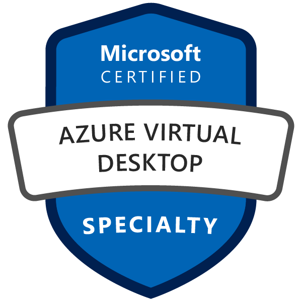 View My Microsoft Certified: Azure Virtual Desktop Specialty